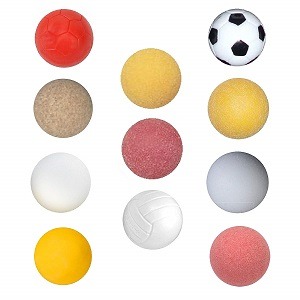 SUNREEK Table Soccer Foosballs Replacements Mini Black and White Soccer Balls for Tornado Set of 12 Dynamo or Shelti Tables 