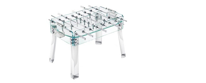 Glass foosball table
