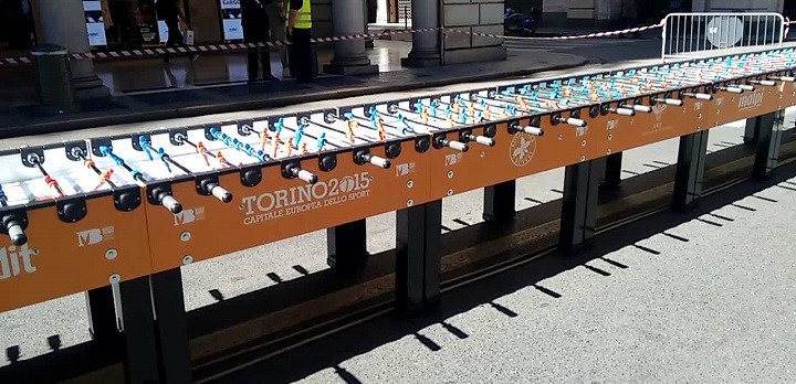 The longest foosball table