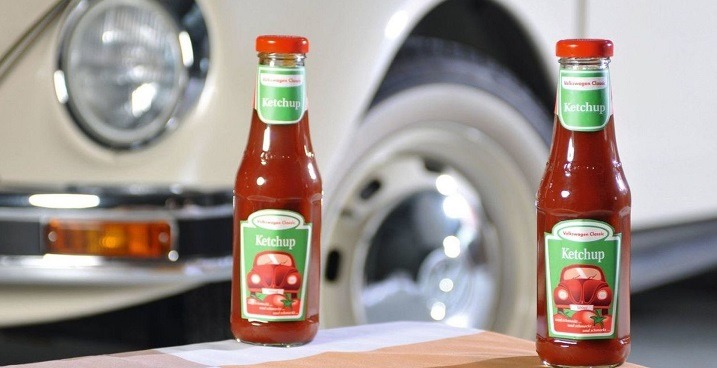 Volkswagen ketchup and sausages