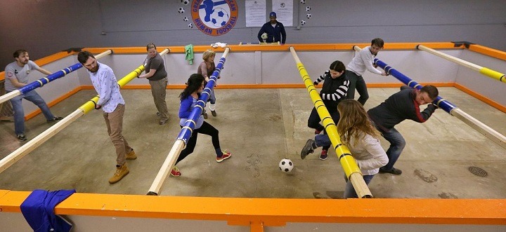 human foosball