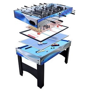 Hathaway Matrix 54” 7-in-1 Foosball Multi-Game table