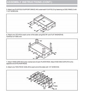 Assemble Foosball Table